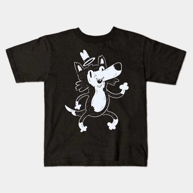 Snazzy Little Wolf Kids T-Shirt by NamelessPC